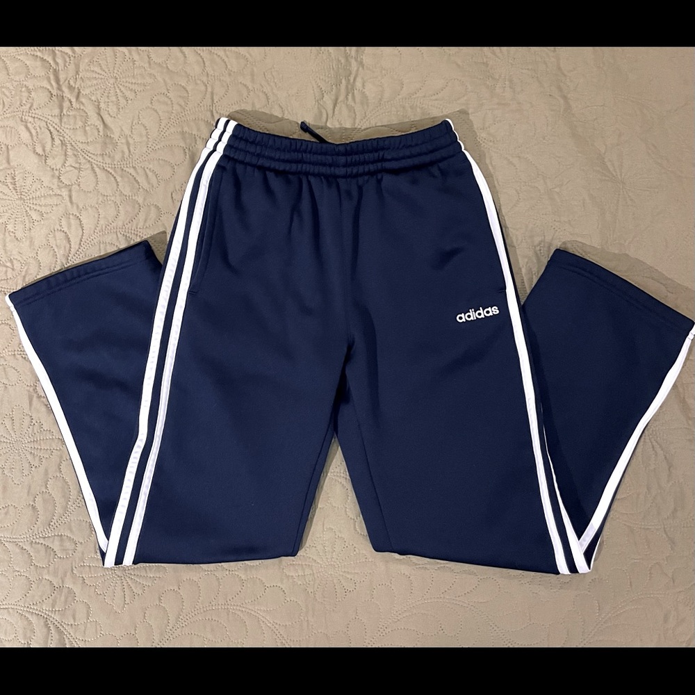 Adidas Blue Fleece Sweatpants Size M 10/12